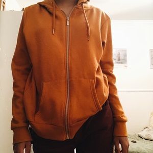 mustard hoodie